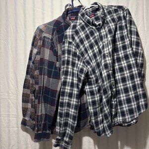 Lot of 3 Timbercreek by Wrangler Flannels ~ Medium ~ Good Condition